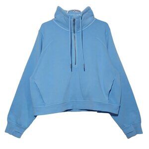 All In Motion Womens Blue Half-Zip Hoodie Fleece Pullover 1X, NWT